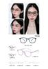 Montura de gafas con inserción TR90, estilo moderno y personalidad, combina con todo, con borde cruzado liso 7028