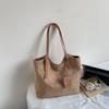 Bolsa de Ombro, Bolsa Tote Feminina de Grande Capacidade, Bolsa de Mão Fosca Moderna e Versátil, Bolsa Balde para Trabalho, Comércio Exterior Transfronteiriço