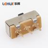 Fabricantes de Dongguan Interruptor de Palanca Ss12D00 Vertical 3P Fila Sencilla Pie 2 Posiciones Interruptor Deslizante