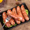 Salsicha Grelhada em Pedra Vulcânica Atacado Carne Salsicha de Tripa Pimenta Preta Original Barra Crocante Salsicha de Cachorro-Quente para Churrasco Salsicha de Presunto Comercial