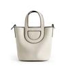 H Bolso Cruzado Nariz de Cerdo Cesta de Verduras TOGO Piel de Vacuno Portátil en el asa Bolso Cubo Bolso de Mujer
