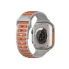 Adecuado para Correa iWatch Apple Watch S9Ultra1-8 Correa Deportiva de Silicona Creativa de Dos Tonos Correa Prehecha