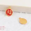 Accesorios diy aleación galvanoplastia arena que gotea cabello dorado fortuna ábaco material vivo colgante accesorios de joyería lote