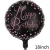 Globo de Feliz Cumpleaños Bola de 18 Pulgadas FELIZCUMPLEAÑOS Globo de Película de Aluminio Decoración de Cumpleaños Diseño de Fiesta