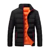 Chaqueta acolchada de algodón para hombre Amazon 2023 comercio exterior chaqueta acolchada de algodón para correr volumen para hombre abrigo de hombre invierno nuevo cuello alto algodón pluma algodón acolchado