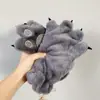Guantes de Peluche con Garra de Oso de Dibujos Animados Lindos Japoneses para Mujer, Calientes de Invierno, Forrados de Felpa, Engrosados, para Exteriores, Ciclismo, Esquí, Pareja, Modernos