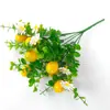 Paquete de eucalipto y limón de siete tenedores de Amazon, simulación de flores, decoración del hogar, adornos de plantas verdes, accesorios de fotografía