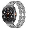 Para Samsung Ultra Moda Pulsera Hueca Correa de Silicona Doble Cadena Correa para Reloj Galaxy Ultra
