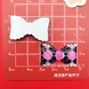 Corbata de Moño Cuadros Color Hielo Translúcido Accesorios de Resina DIY Tocado Pinza para el Cabello Funda de Teléfono Hebilla de Zapato Adornos