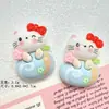 Dibujos animados fideos brillantes comida juego gato DIY pegamento de crema pasador de pelo hecho a mano cuerda para el pelo funda de teléfono móvil agujero zapatos accesorios de resina