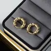 Brincos de Bambu Vintage Banhados a Ouro 18K para Mulheres com Estilo Minimalista e Design Sofisticado