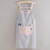 Bata de Manga Larga para Mujer, Estilo Nuevo para Uso en Casa, Alto Valor Estético, Resistente a Manchas, Resistente al Desgaste, Delantal de Lona para Cocina