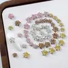 Joias de Zircônia para Nail Art Floco de Neve Explosivo Branco Champagne Novo Camada Dupla Floco de Neve Estéreo Diamante Acessórios para Unhas DIY Vestíveis