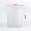 Vaso Transparente Redondo Engrosado para Velas Color Portavelas de Aromaterapia Adornos para Muebles Vaso de Vidrio para Expansión de Aroma Tarro de Vidrio Vaso Vacío