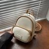 Bolsa Nicho de Moda de Comercio Exterior para Mujer 2025 Nueva Mochila Pequeña Satchel de Color Contrastante Retro Ligera Estilo Preppy