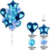 Set de globos de película de aluminio de 18 pulgadas, 14 piezas, lentejuelas perladas, color oro rosa, decoración para fiesta de cumpleaños infantil, diseño de ambiente, globo