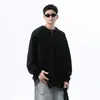 Sudadera Waffle Falsa de Dos Piezas para Hombre Primavera y Otoño 2025 Suelta Casual Interior Pesada Marca de Moda Chaqueta para Adolescente
