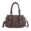 Bolso plisado de nicho retro estilo coreano para mujer, estilo motero americano de principios de otoño, bolso de hombro y cruzado de alta gama para el día a día