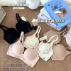 Sutiã Levanta Seios Sem Costura com Suporte Macio, Estilo Coreano, Franzido, Copas Fixas 3D, Bolinhas, para Seios Pequenos, Sutiã Transfronteiriço para Mulheres