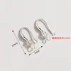 Estilo Simples Ouro Cobre Zircônia Incrustada Multi-Estilo Gancho de Orelha Feito à Mão Acessórios para Brincos DIY Venda por Atacado