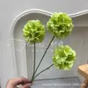 Flores Artificiais com 3 Cabeças, Fruta Moinho de Vento, Crisântemo Moinho de Vento, Hortênsia, Decoração de Salão de Casamento, Arranjo Floral de Interior, Adereços de Paisagismo, Transfronteiriço