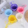 Cesta de flores tejida para bicicleta, cesta de flores de simulación, arreglo floral, cesta tejida de ratán plástico, cesta de almacenamiento, cesta decorativa