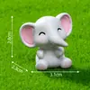 Novo Elefante Pequeno Dods Micro Paisagismo Jardinagem DIY Decoração de Paisagismo Acessórios Fofo Elefante Pequeno Dods Ornamento de Resina para Desktop