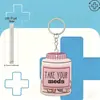 Fonte de Abastecimento Popular: Chaveiro de Acrílico Divertido 2D Etiqueta de Identificação, Presente Prático para o Dia do Médico e Acessórios do Dia da Enfermagem