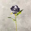 Rosa Veludo Pérola Rosa Personalizada Cabeça Pequena Rosa Arranjo de Casamento Adereços para Fotos Decoração de Parede de Fundo Fileira de Flores Exportação