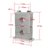 Abrazadera de tubo de aleación de aluminio de alta resistencia GB, abrazadera doble superior e inferior, abrazadera de fijación, soporte de agua, abrazadera doble de aleación de aluminio