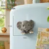 Ímã de geladeira de animal veado de desenho animado Decoração 3D para geladeira Novo modelo 2026 Quadro de avisos DIY Adesivo de mensagem