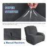 Funda para Sillón Reclinable, Funda Elástica Todo Incluido para Silla Mecedora, Funda Protectora Simple para Sofá, Funda de Masaje de Tela Gruesa, Estilo Nórdico