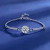 Transmisión en Vivo Popular Pulsera de Dos Quilates Estilo Bolso de Princesa Imitación Moissanita para Mujer Pulsera Versátil de Nicho Temperamento Joyería de Mano