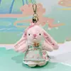Vestido Original Wendy Rabbit Estilo Chino Nuevo Colgante de Felpa de 6.5 pulgadas Llavero de Conejito Estilo Antiguo Pequeño Regalo