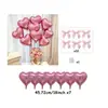 Decorações de Balão para o Dia dos Namorados Pacote Novo Transfronteiriço Inglês Grande Buquê de Rosas Filme de Alumínio Garrafa de Vinho Laço Amor