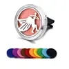 Clip de aromaterapia para coche de acero inoxidable 316L, clip para la boca de aire del coche, clip para perfume de coche, imán para perfume.