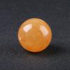 Atacado bola de cristal amarela bola de calcita artesanato de cristal enfeites de mesa de escritório enfeites de bola de ilha de gelo amarelo