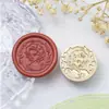 Cabeça de Carimbo de Selo de Cera Série de Personagens Estilo Europeu Noiva de Casamento Selo de Cera Decoração de Casamento Feita à Mão Carimbo de Diário