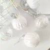 3 Piezas de Copos de Nieve Transparentes de Navidad de 8 cm con Diseños Coloridos para Decorar el Árbol de Navidad Bolas Colgantes para Decorar las Escenas de Navidad y Año Nuevo