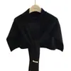 Nuevo Chal Exterior de Punto de Color Puro, Bufanda Versátil para Primavera, Otoño e Invierno, Chal de Lana de Forma de T de Gama Alta al por Mayor