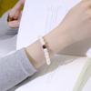 Pulsera de un solo círculo de cuentas redondas Shun blancas de alta densidad de raíz de Bodhi Bodhi Cuentas de Buda Pulsera de Cuentas de Rosario Juego Literario Dedos Suaves para Hombres y Mujeres