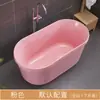 Banheira de Hidromassagem Autoportante Colorida de Acrílico para Adultos, Tamanho Pequeno, Sem Instalação, Dupla Camada Isolada, Moderna