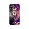 Capa de celular com estampa de totem de tigre e animal da floresta para iPhone 15, nova capa de celular fosca da moda para homens, com estampa de comércio exterior