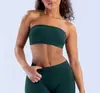 Conjunto de Yoga de Pantalones Largos sin Tirantes Más Vendido de Amazon, Ropa Deportiva Transpirable de Alta Elasticidad que Levanta Glúteos, Ropa para Correr y Fitness