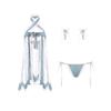 Ruoruo Hanfu clásico falda dividida sexy tirante cruzado hueco correa de tentación traje de camisón sexy para mujer 777