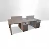 Conjunto de Mesa e Cadeira para Funcionários de Escritório, Design Moderno Simples, Estação de Trabalho para Quatro ou Seis Pessoas, Cubículos de Divisória de Escritório, Estações de Trabalho, Mesa Financeira