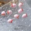 Accesorios de Arte para Uñas de Fresa Crema Dibujos Animados Nuevo Estéreo Rosa Claro Pequeña Fresa Fruta Artificial Diamante para Uñas Desgastable
