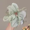 Elástico de Cetim Versátil Estilo Coreano para Mulheres, Elástico Oversized Estilo Preguiçoso Estilo Floresta Acessório de Cabelo