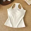 Camisola Fina para Mujer con Copas, Versátil para Primavera y Verano, Se Puede Usar como Prenda Interior o Exterior, Top Sexy