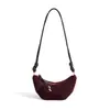 Nova Bolsa Croissant Fosca Outono/Inverno 2026, Bolsa de Ombro Cruzada de Nicho de Luxo, Bolsa Clássica Retrô Dumpling
